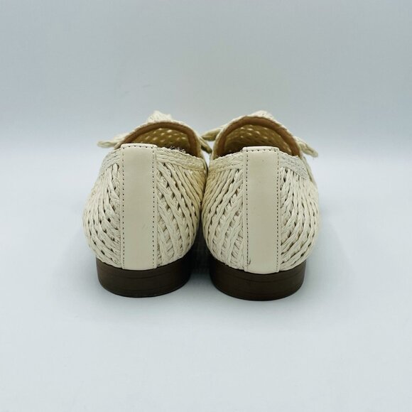 Charles David Shoes Womens 6 M Off White Finite Bow Comfort Flats Heels Loafers - Picture 7 of 11